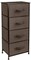 Sorbus Dresser with 4 Drawers - Bedside Furniture & Night Stand End Table Dresser with Steel Frame, Wood Top, Easy Pull Fabric Bins for Home, Bedroom Accessories, Office & Dorm